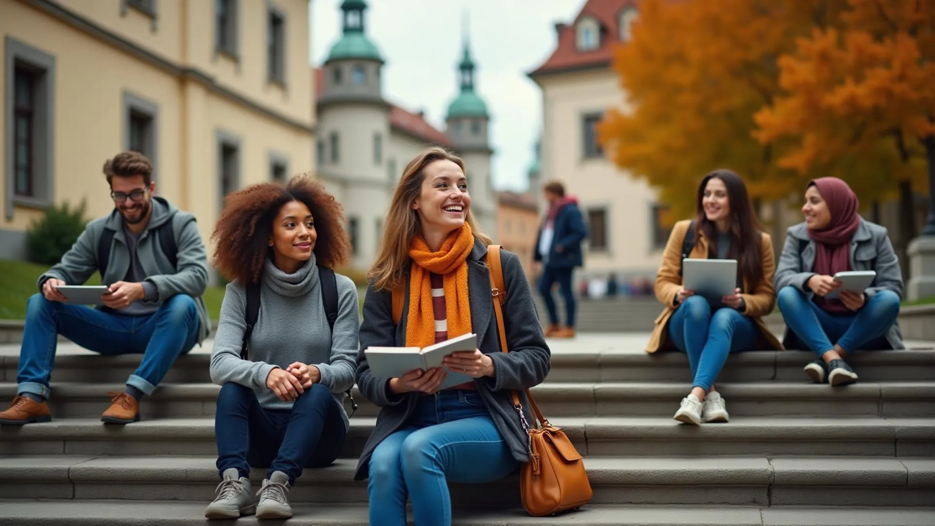 International students studying in Ljubljana, Slovenia